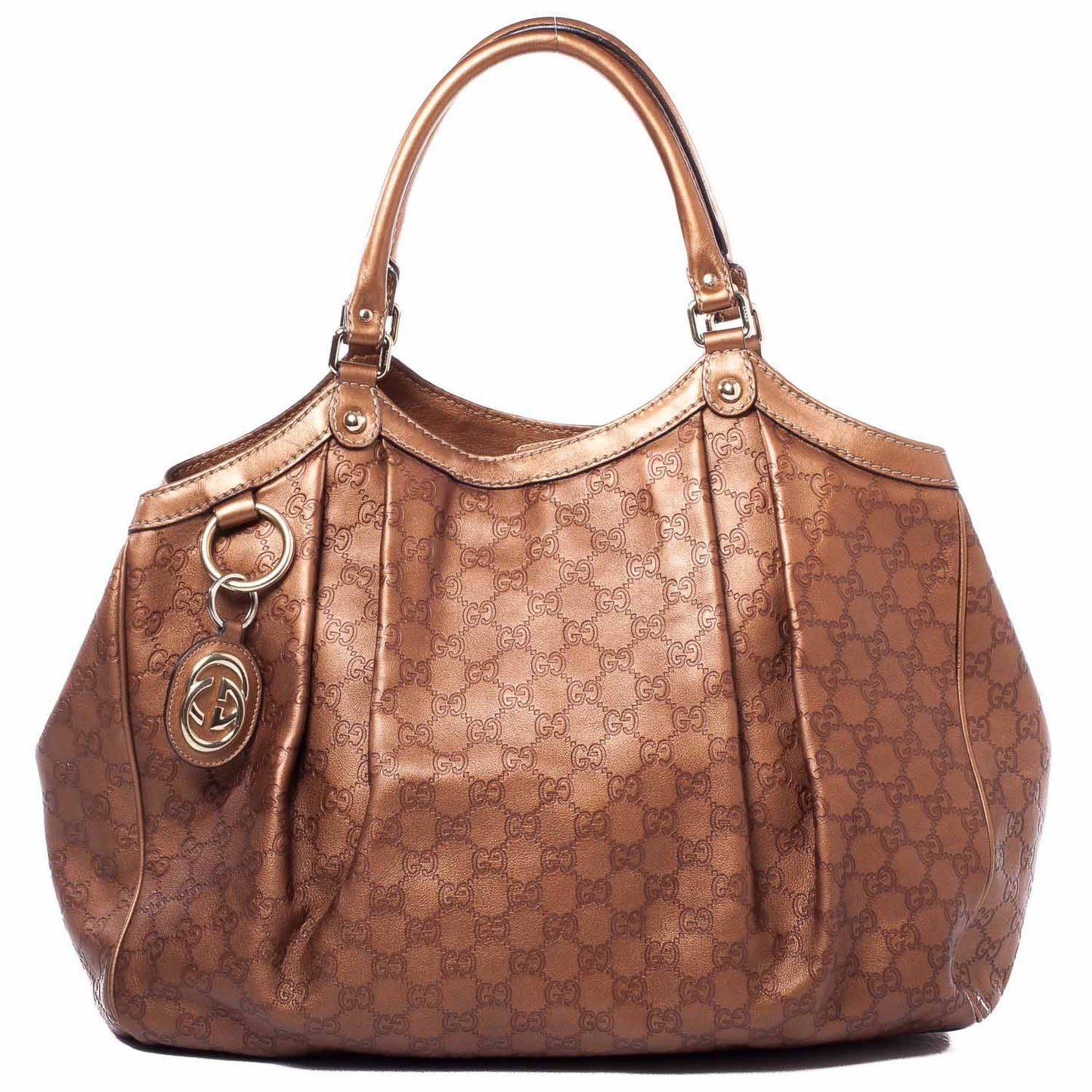 Guccissima Large Sukey Tote Bronze