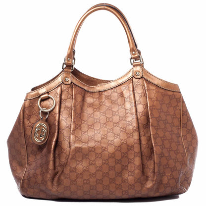 Gucci Guccissima Large Sukey Tote Bronze 1 of 10