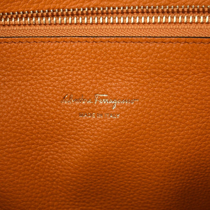 Salvatore Ferragamo Calfskin Medium Studio Bag Olivello 9 of 9