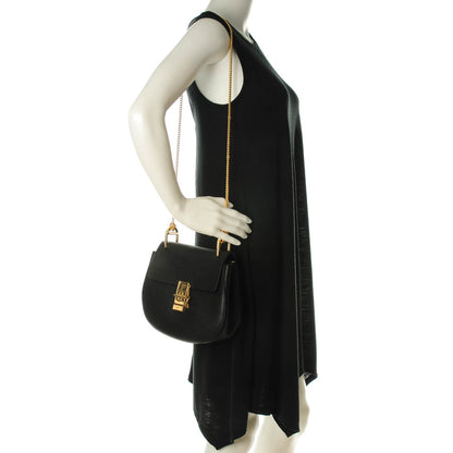 Chloe Grained Lambskin Drew Shoulder Bag Black 2 of 7