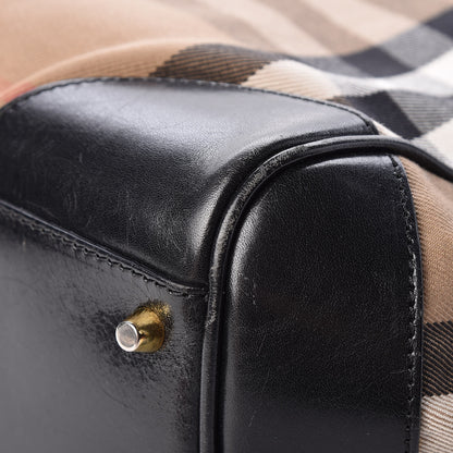 Burberry House Check Small Canterbury Tote Black 15 of 19