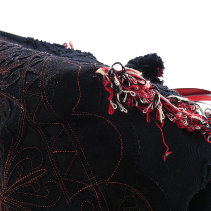 Christian Louboutin Cotton Embroidered Portugaba Black 12 of 15