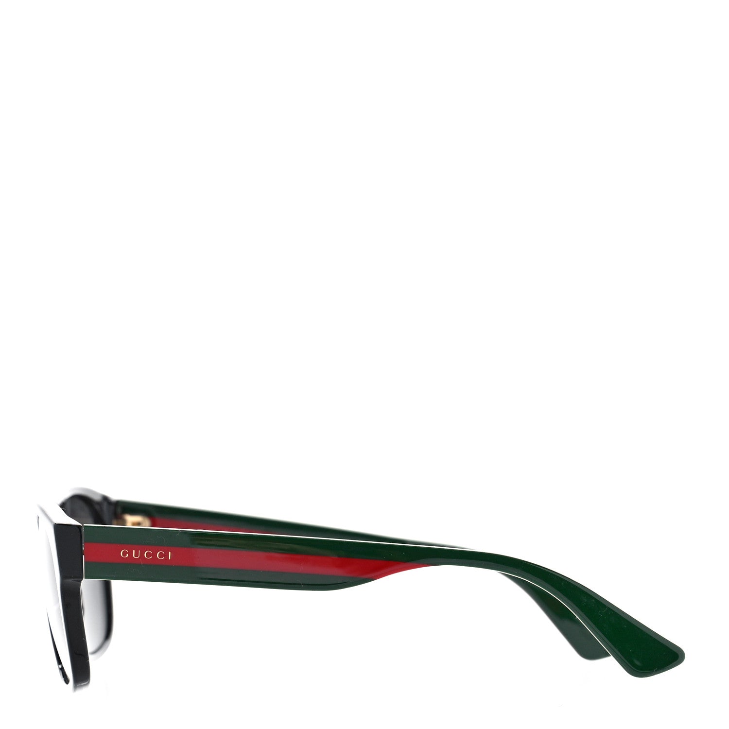 Gucci Acetate Square Frame Web Sunglasses GG0341S Black Black 3 of 7