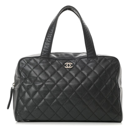 Chanel Caviar Quilted Bowler Black 1 of 11