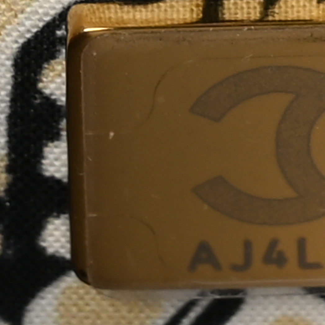 Chanel Caviar Quilted Striated CC Wallet on Chain WOC White 6 of 12