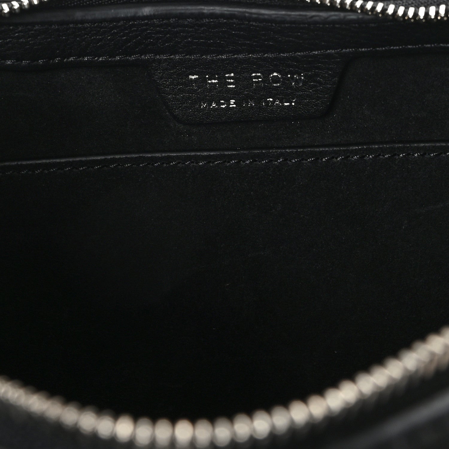 The Row Grained Calfskin Small Everyday Shoulder Bag Black 6 of 9