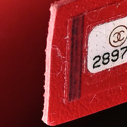 Chanel Lambskin Quilted Small Easy Carry Flap Red 7 of 9