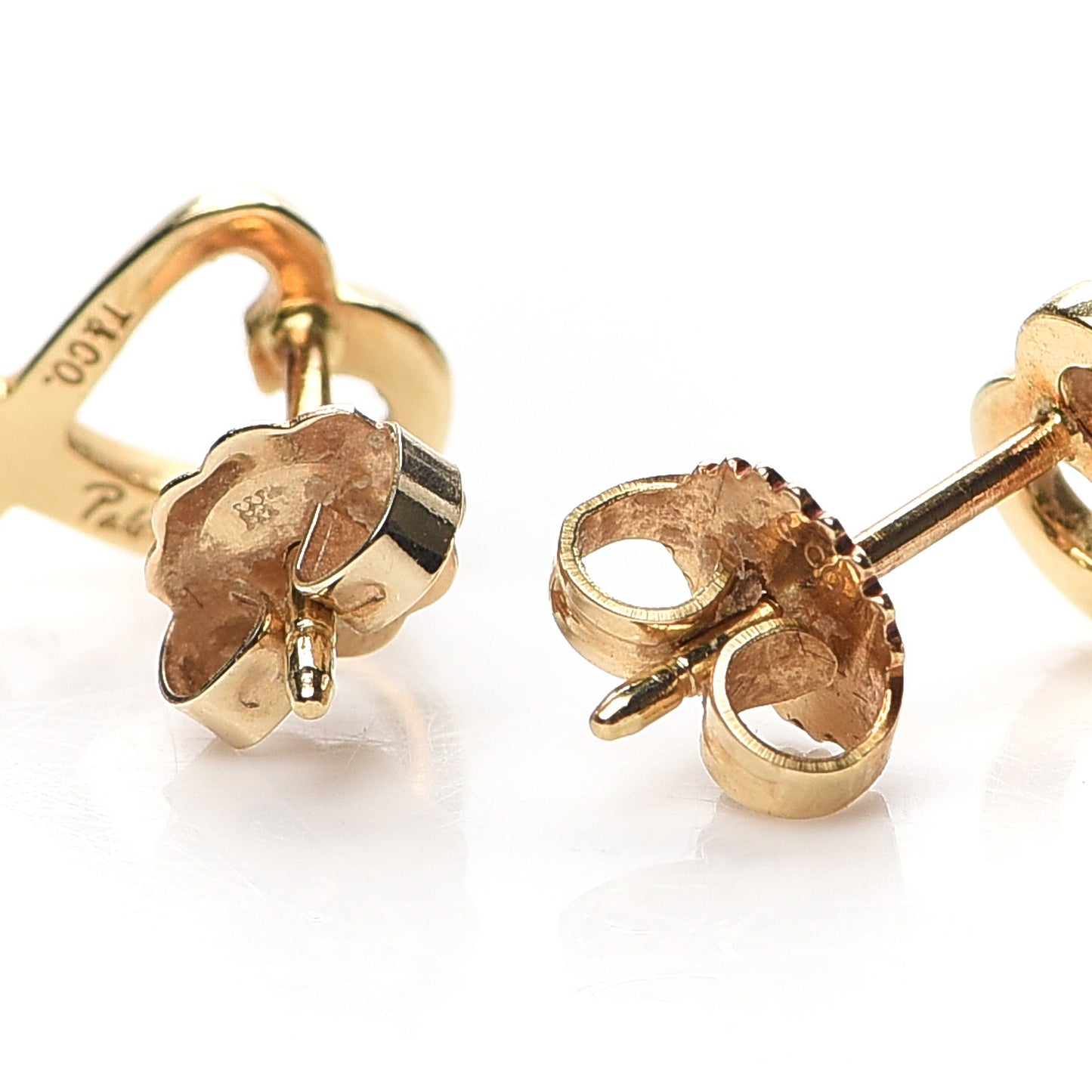 18K Yellow Gold Mini Paloma Picasso Loving Heart Earrings