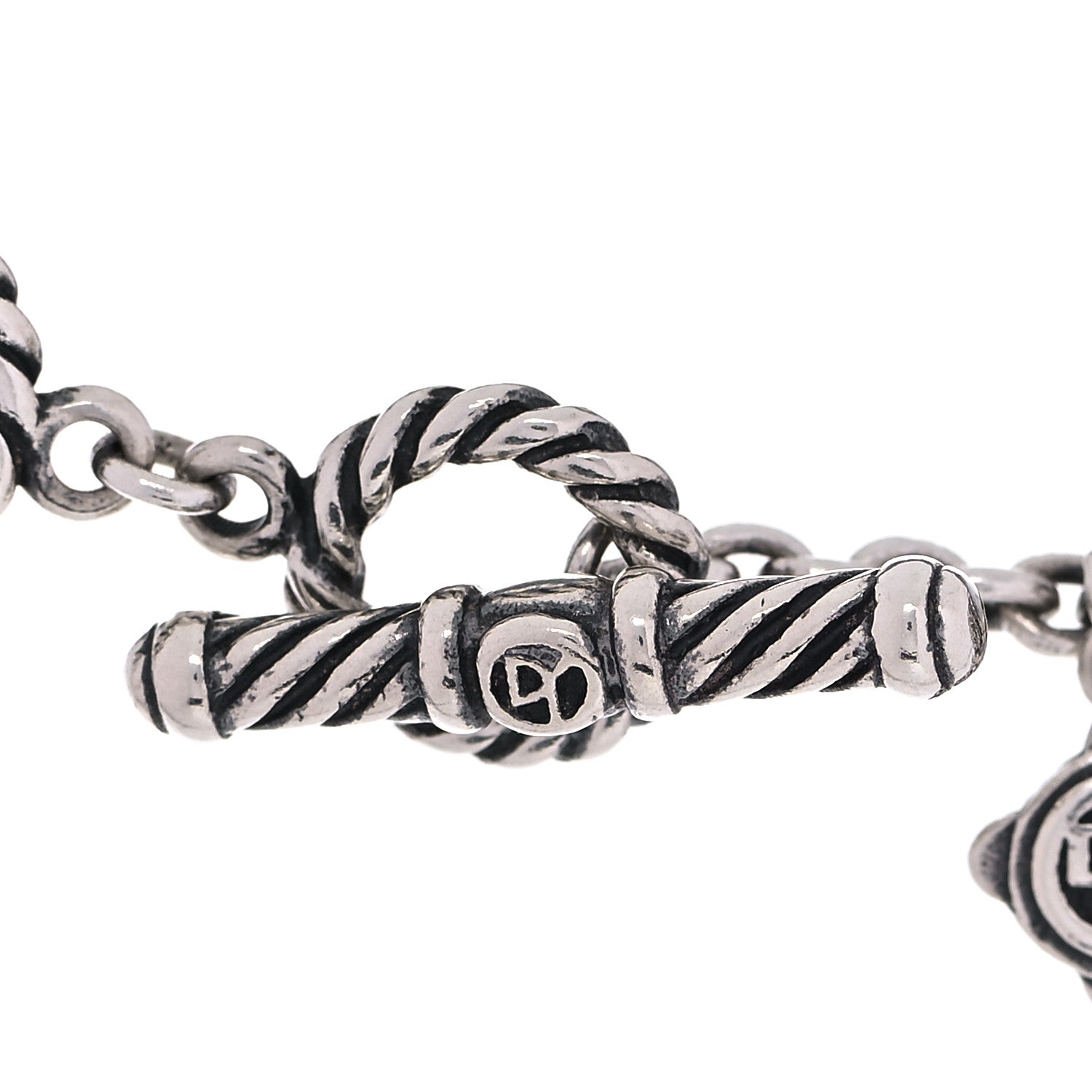 David Yurman Sterling Silver Box Chain Three Strand Necklace 4 of 6