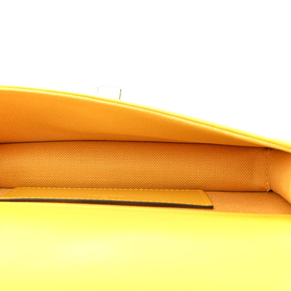 Gucci GG Monogram Scratch Lux Calfskin Mini Luce Shoulder Bag Yellow 5 of 11