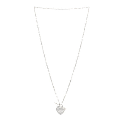 Tiffany Sterling Silver Small Return to Tiffany Lovestruck Pendant Necklace 2 of 3