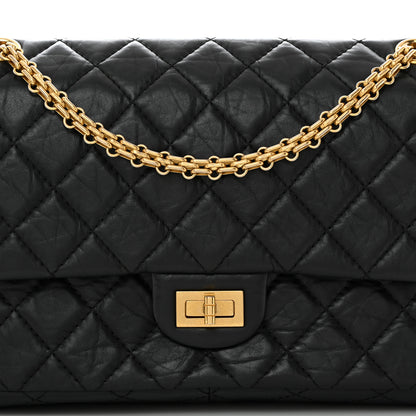 Chanel Aged Calfskin Quilted 2.55 Reissue 226 Flap Black 8 of 10