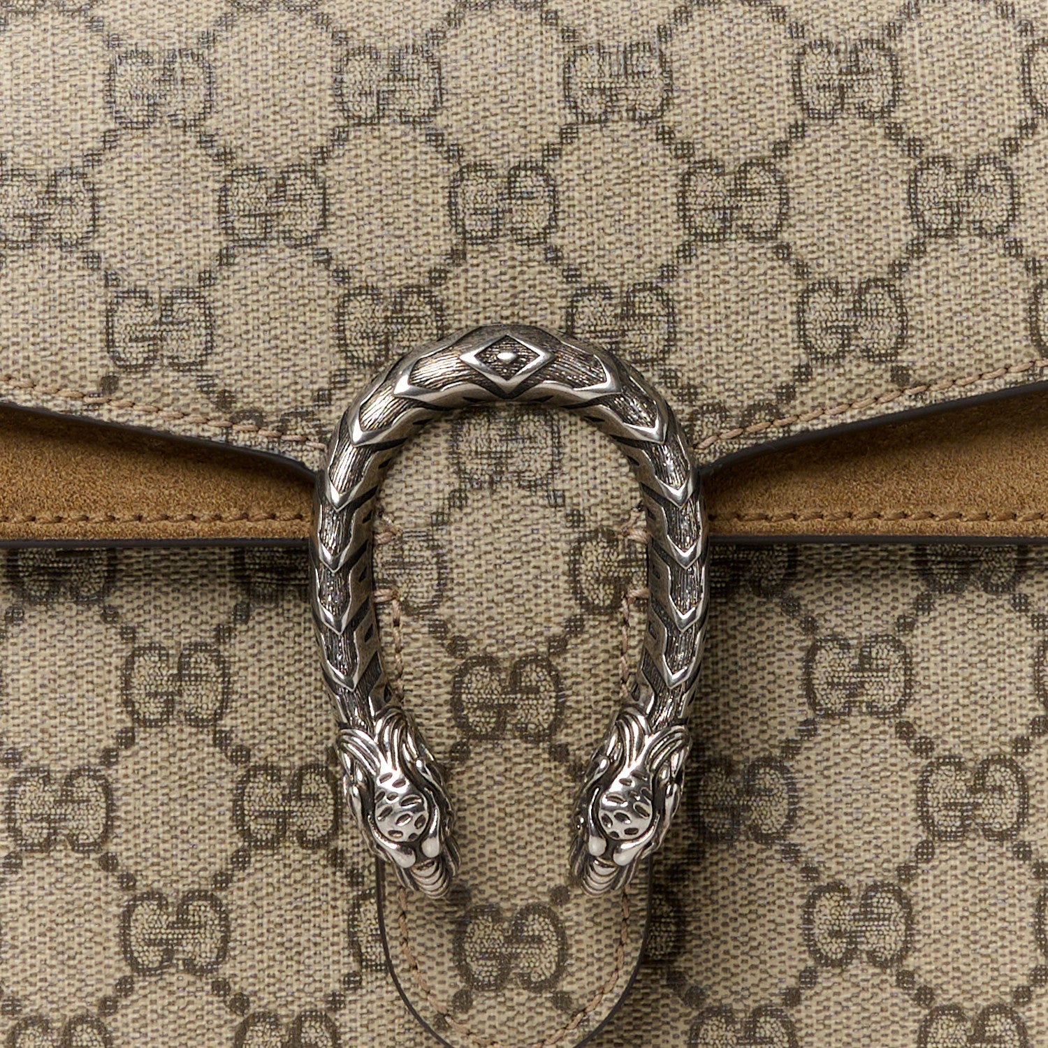 Gucci GG Supreme Monogram Small Dionysus Top Handle Bag Taupe 8 of 11