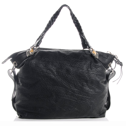 Gucci Leather Bamboo Bar Large Shoulder Bag Black 1 of 7