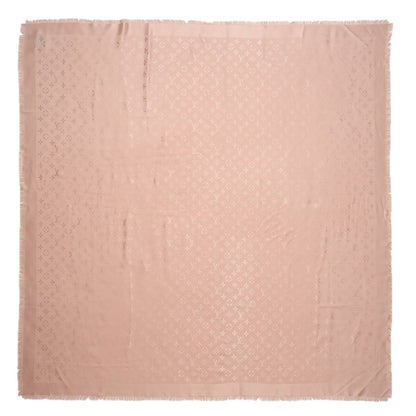 Louis Vuitton Silk Wool Monogram Shawl Nude 1 of 4