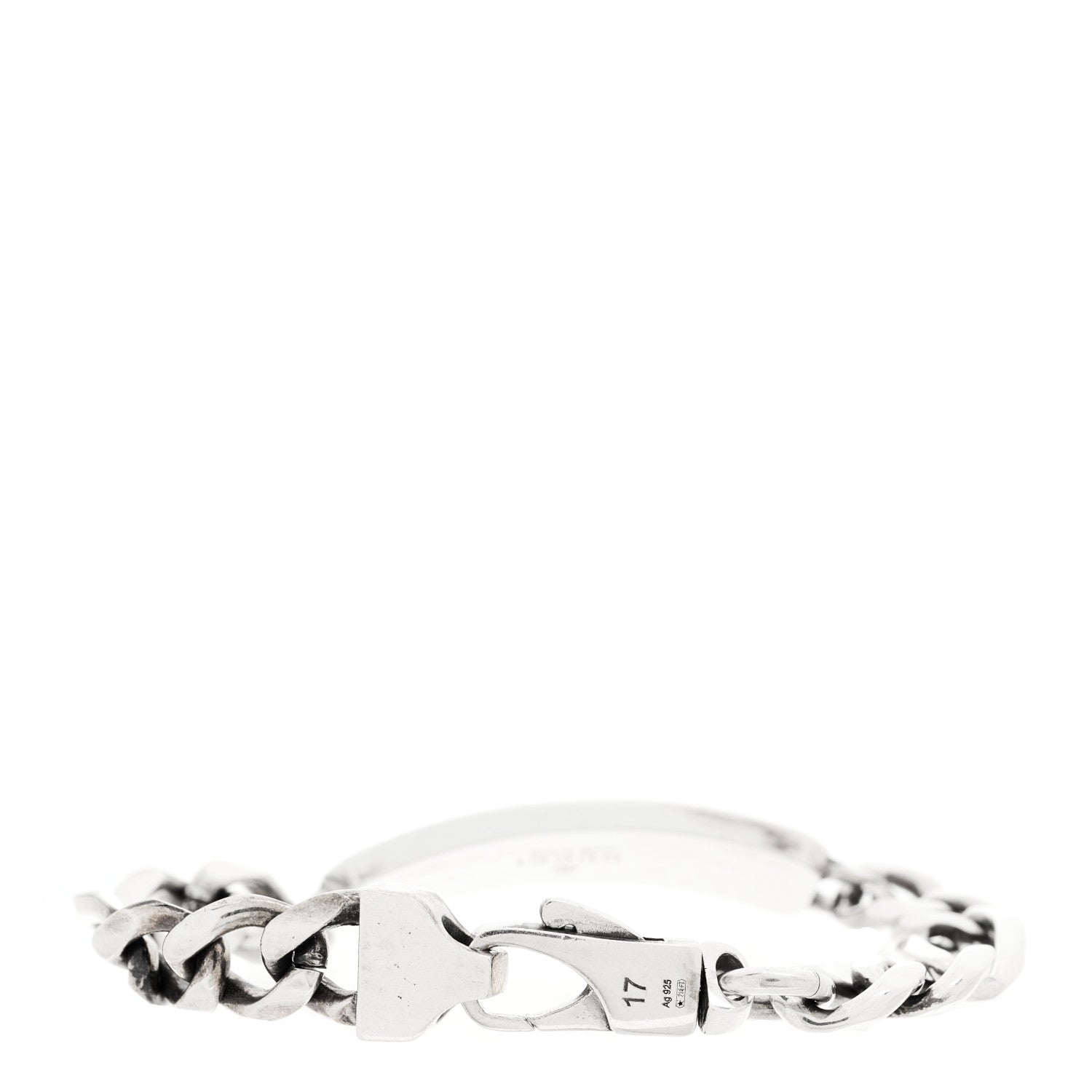 Gucci Sterling Silver GG Bee ID Chain Bracelet 2 of 7