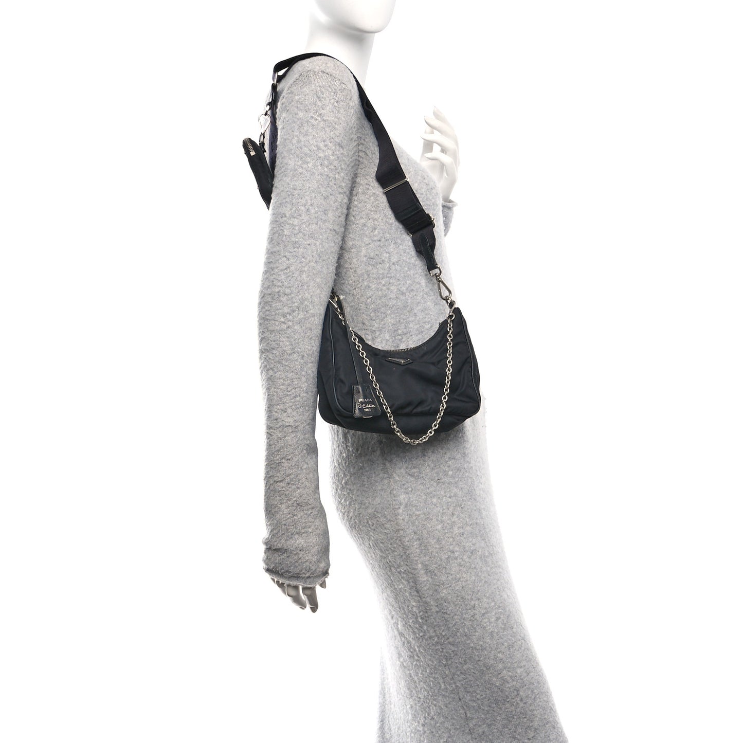Nylon Re-Edition 2005 Shoulder Bag Black