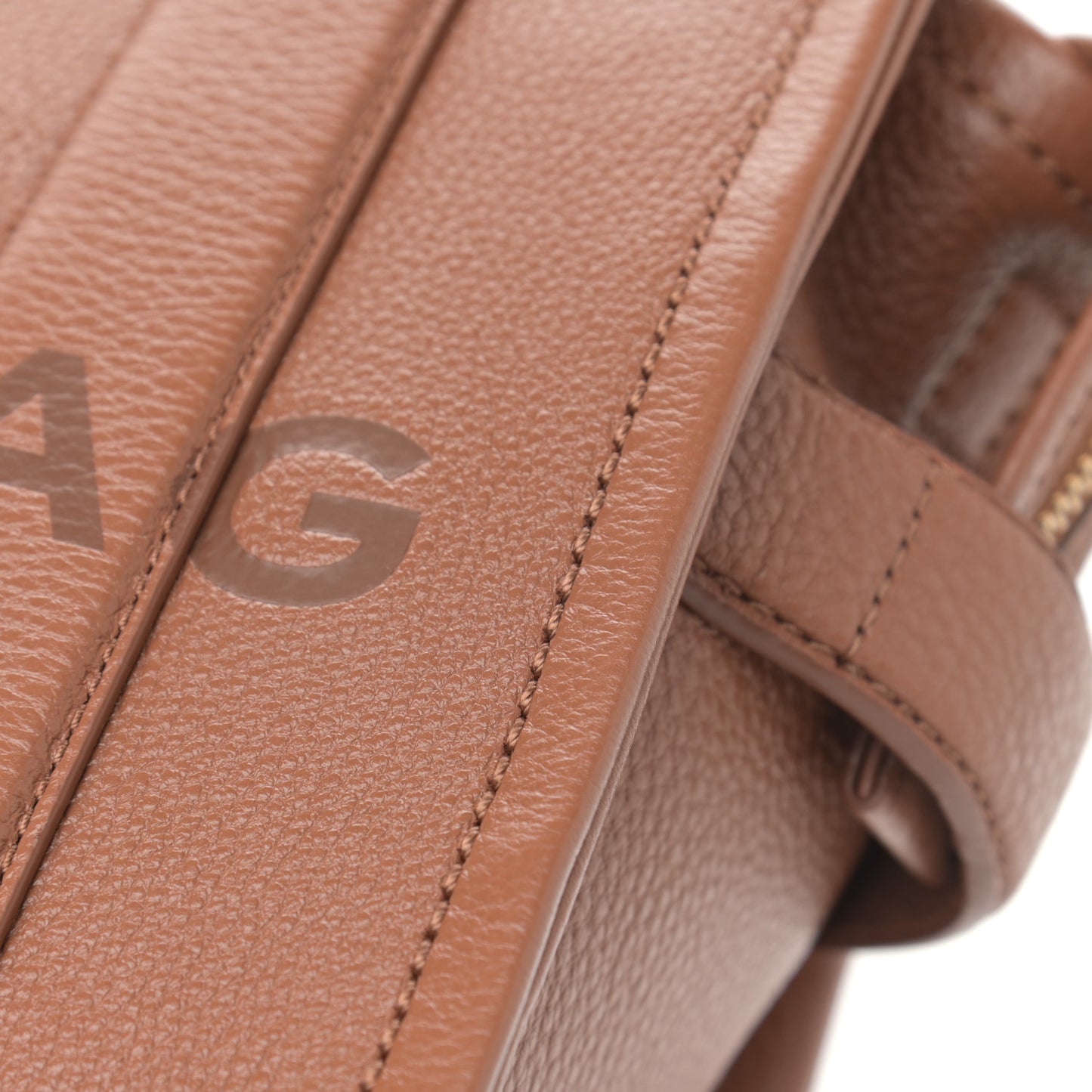 Grained Calfskin Small The Tote Bag Argan Oil