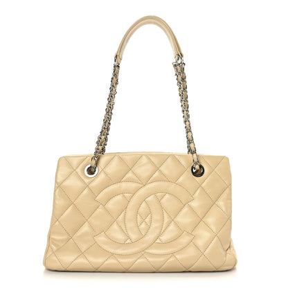 Chanel Caviar Quilted Timeless CC Shopping Tote Beige 1 of 10