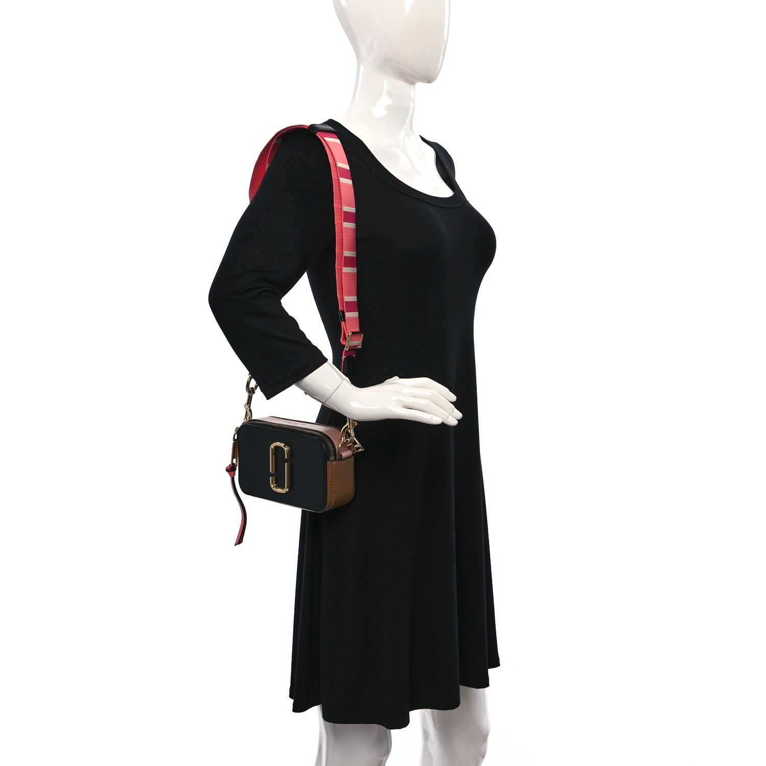 Marc Jacobs Saffino Small Snapshot Camera Bag Coral Multi 2 of 8