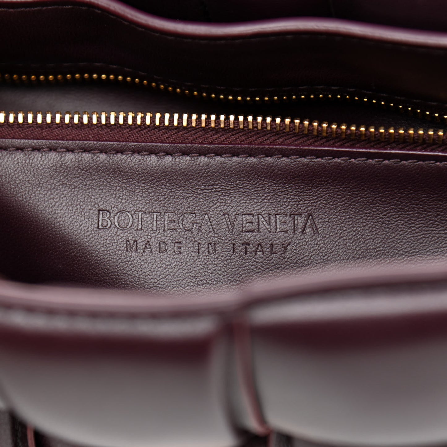 Nappa Maxi Intreccio Padded Cassette Crossbody Bag Grape