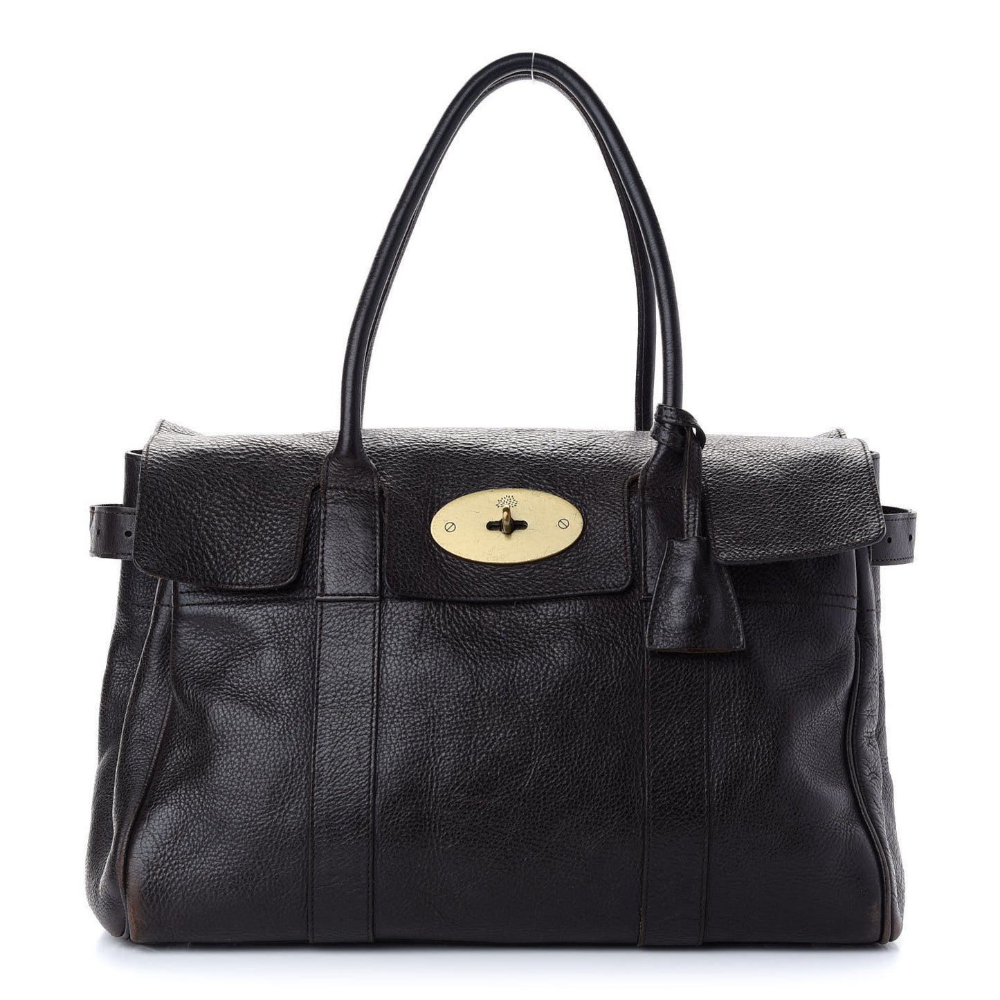 Classic Grain Calfskin Bayswater Chocolate