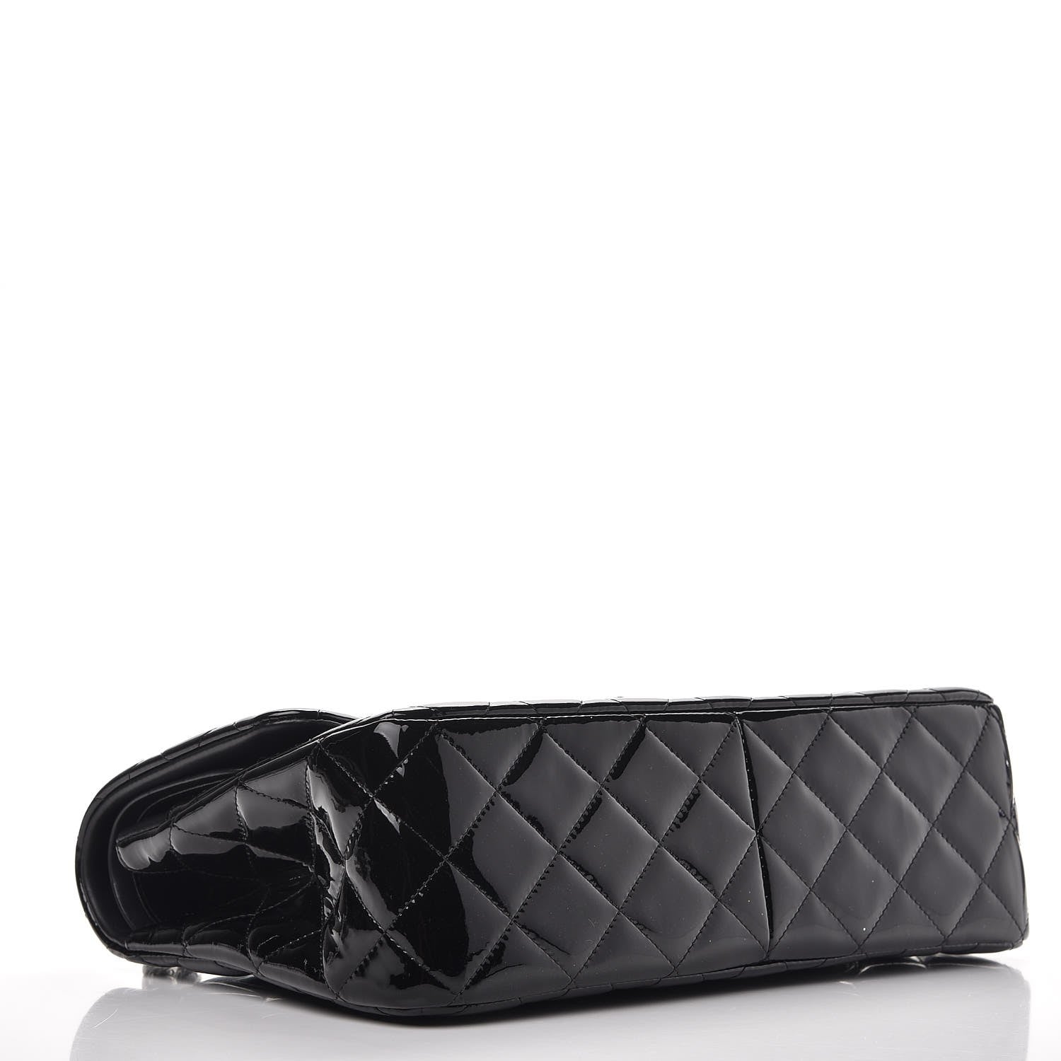 Chanel Patent Quilted Jumbo Double Flap Black 5 of 11