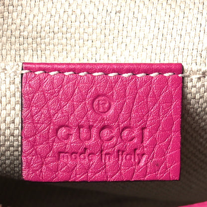 Gucci Cellarius Calfskin Small Soho Disco Bag Bright Bouganville 6 of 9