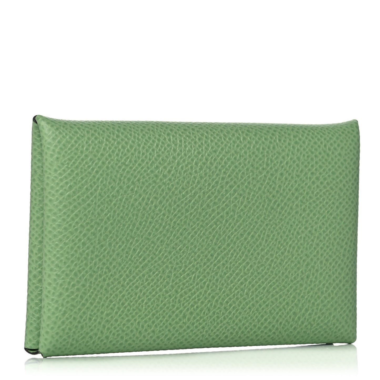 Epsom Calvi Card Case Vert Criquet
