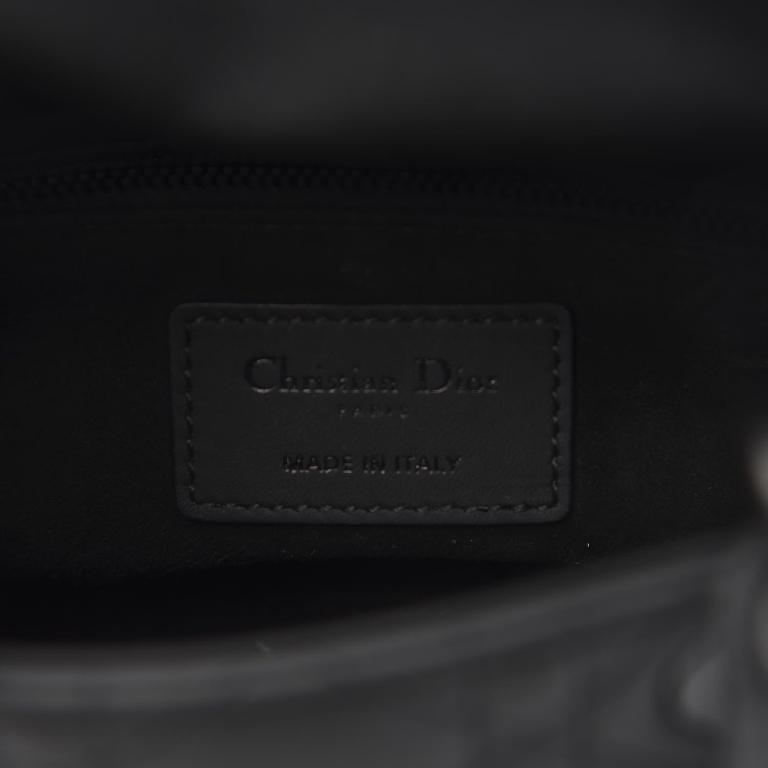 Christian Dior Ultra Matte Calfskin Cannage Mini Lady Dior Black 6 of 12