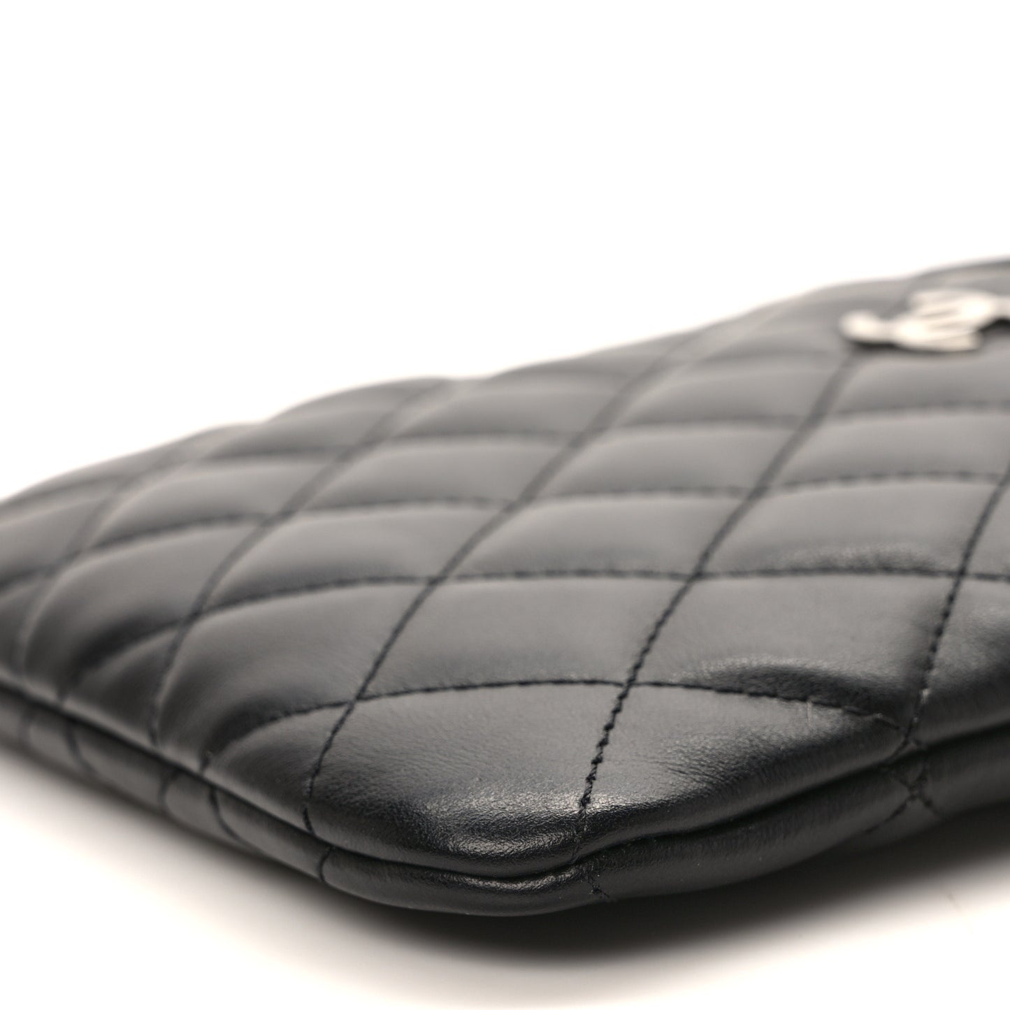 Lambskin Quilted Crossbody Bag Black