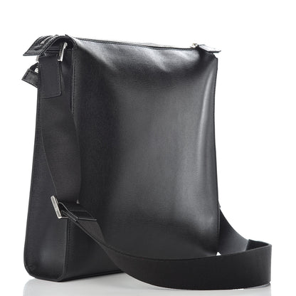 Fendi Vitello Elite Flamingo Messenger Bag Black 3 of 11