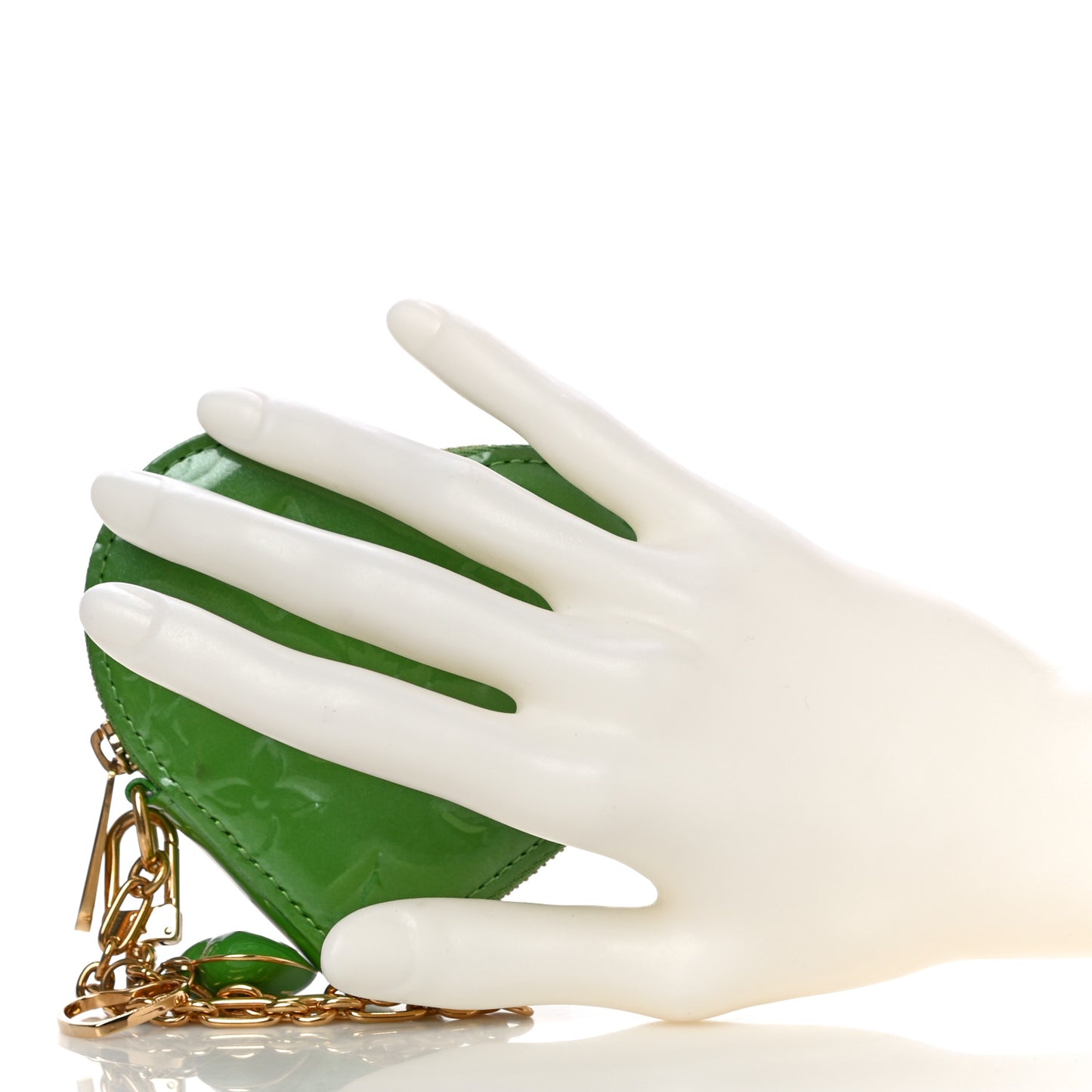 Vernis Heart Coin Purse Vert Tonic