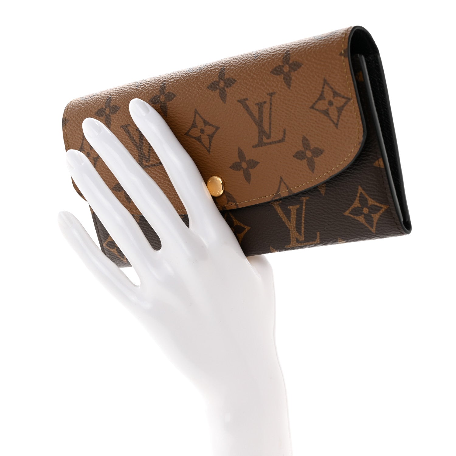 Louis Vuitton Reverse Monogram Emilie Wallet 2 of 7