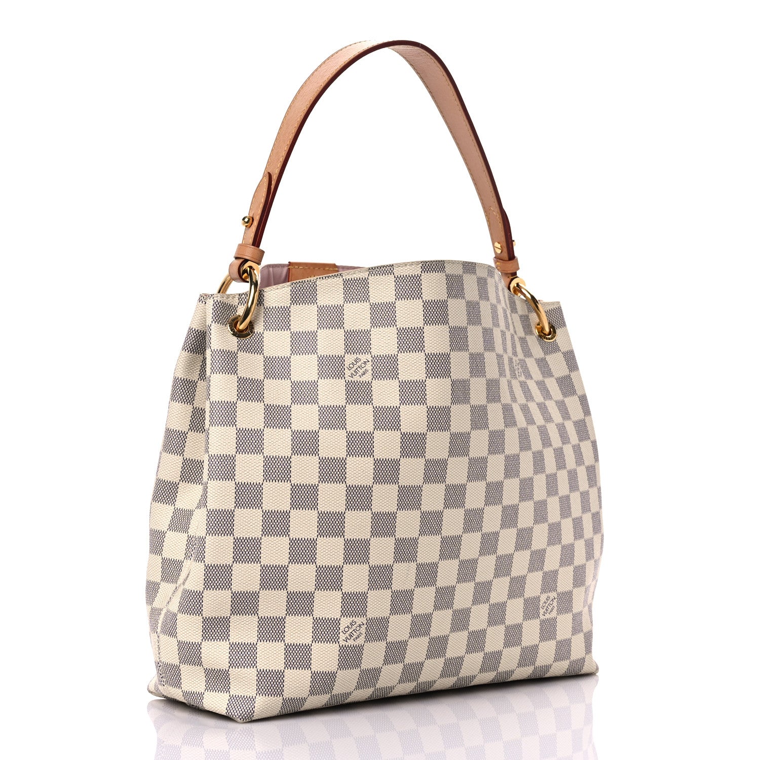Louis Vuitton Damier Azur Graceful PM Rose Ballerine 3 of 14