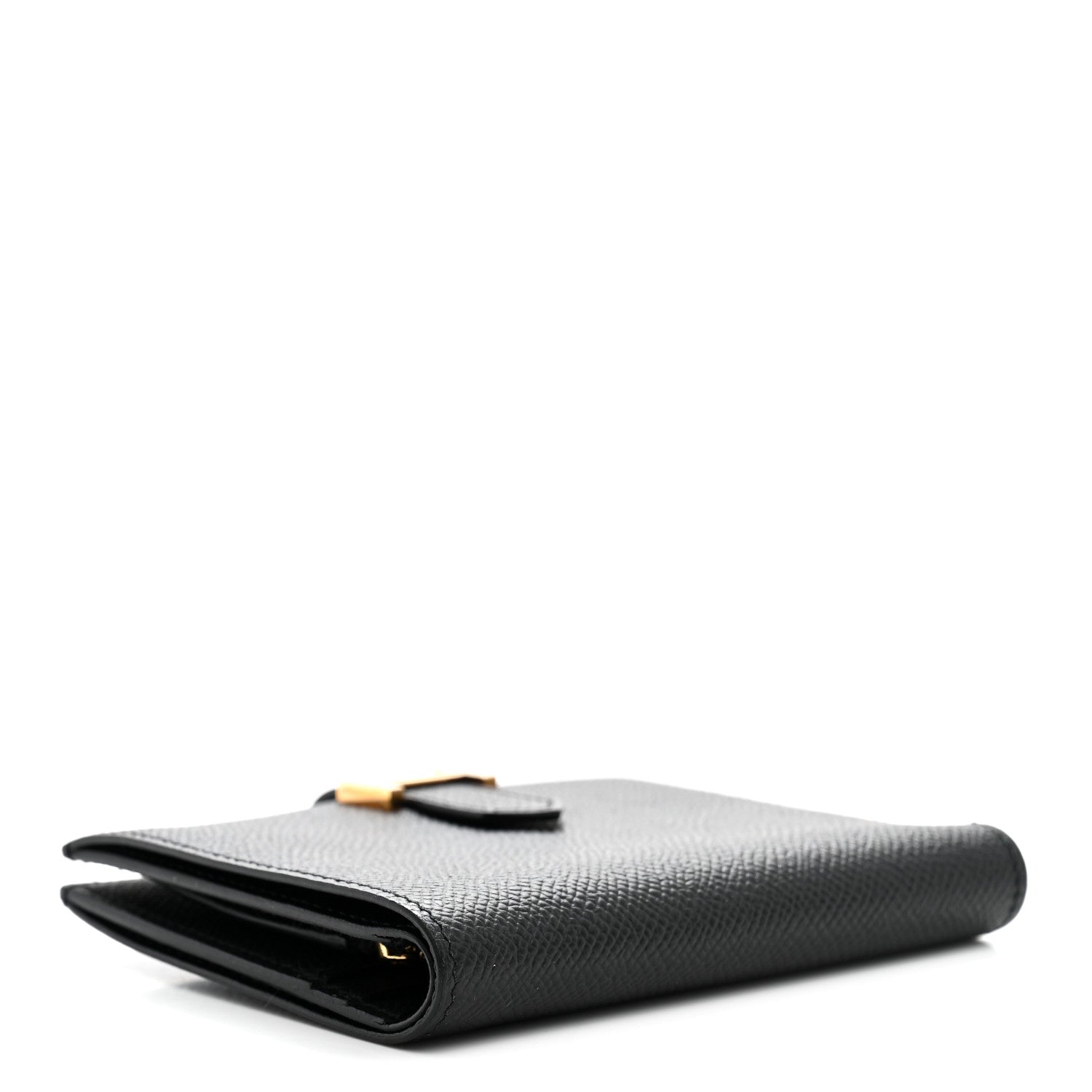 Hermes Epsom Bearn Compact Wallet Black 4 of 6
