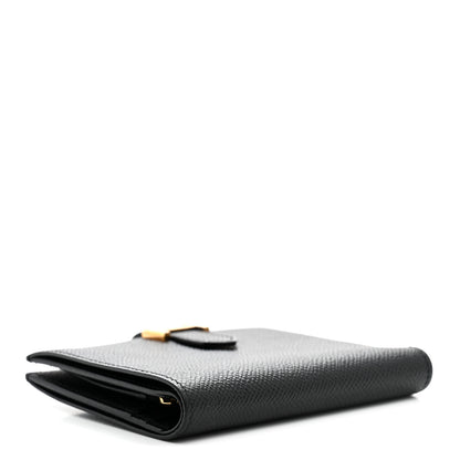 Hermes Epsom Bearn Compact Wallet Black 4 of 6