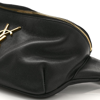 Saint Laurent Grain De Poudre Monogram Belt Bag Black 9 of 10