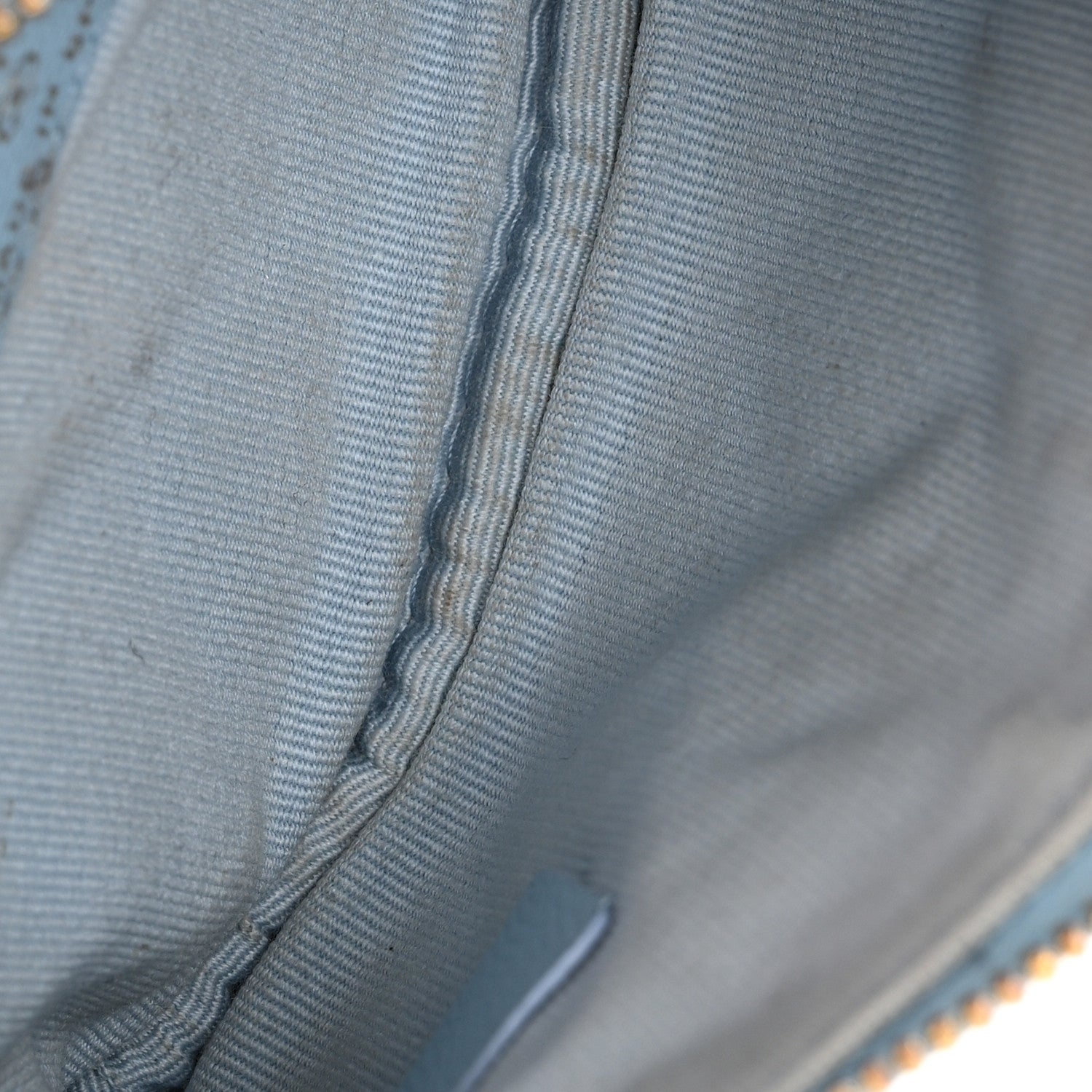 Chanel Caviar Quilted Small Cosmetic Case Light Blue 5 of 11