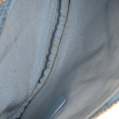 Chanel Caviar Quilted Small Cosmetic Case Light Blue 5 of 11