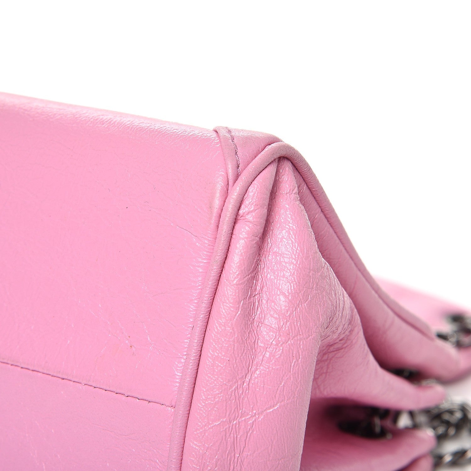 Chanel Glazed Calfskin Quilted Lucky Charms East West Accordion Flap Pink 10 of 12