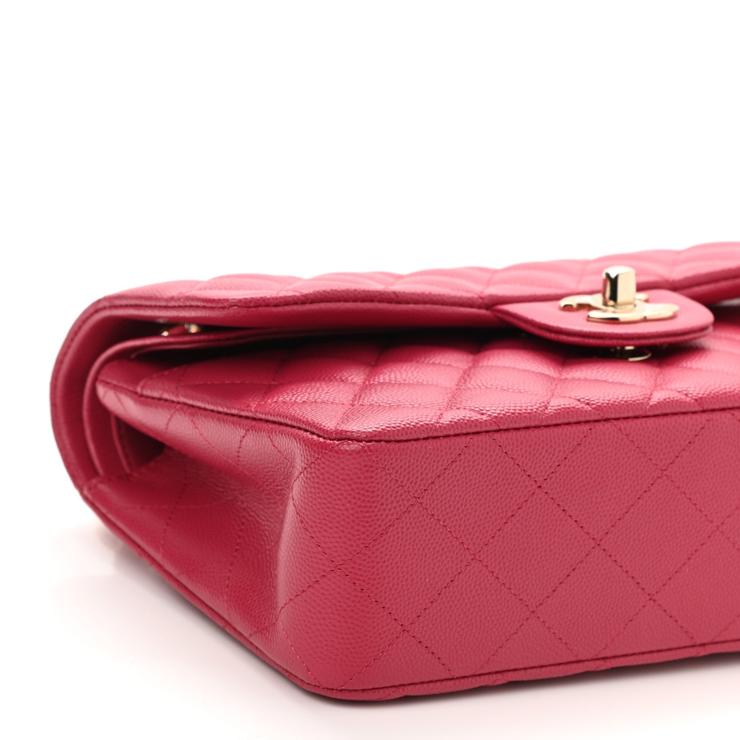 Chanel Caviar Quilted Small Double Flap Dark Pink 9 of 11