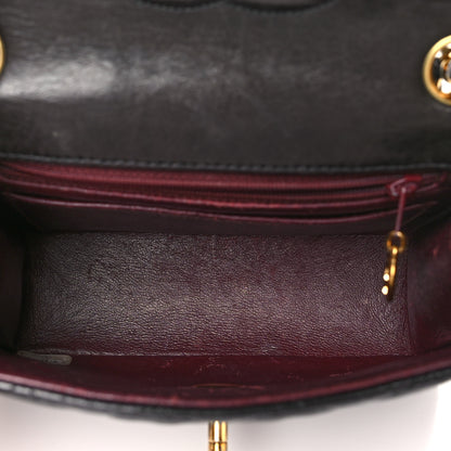 Chanel Lambskin Quilted Mini Square Flap Bag Black 5 of 13