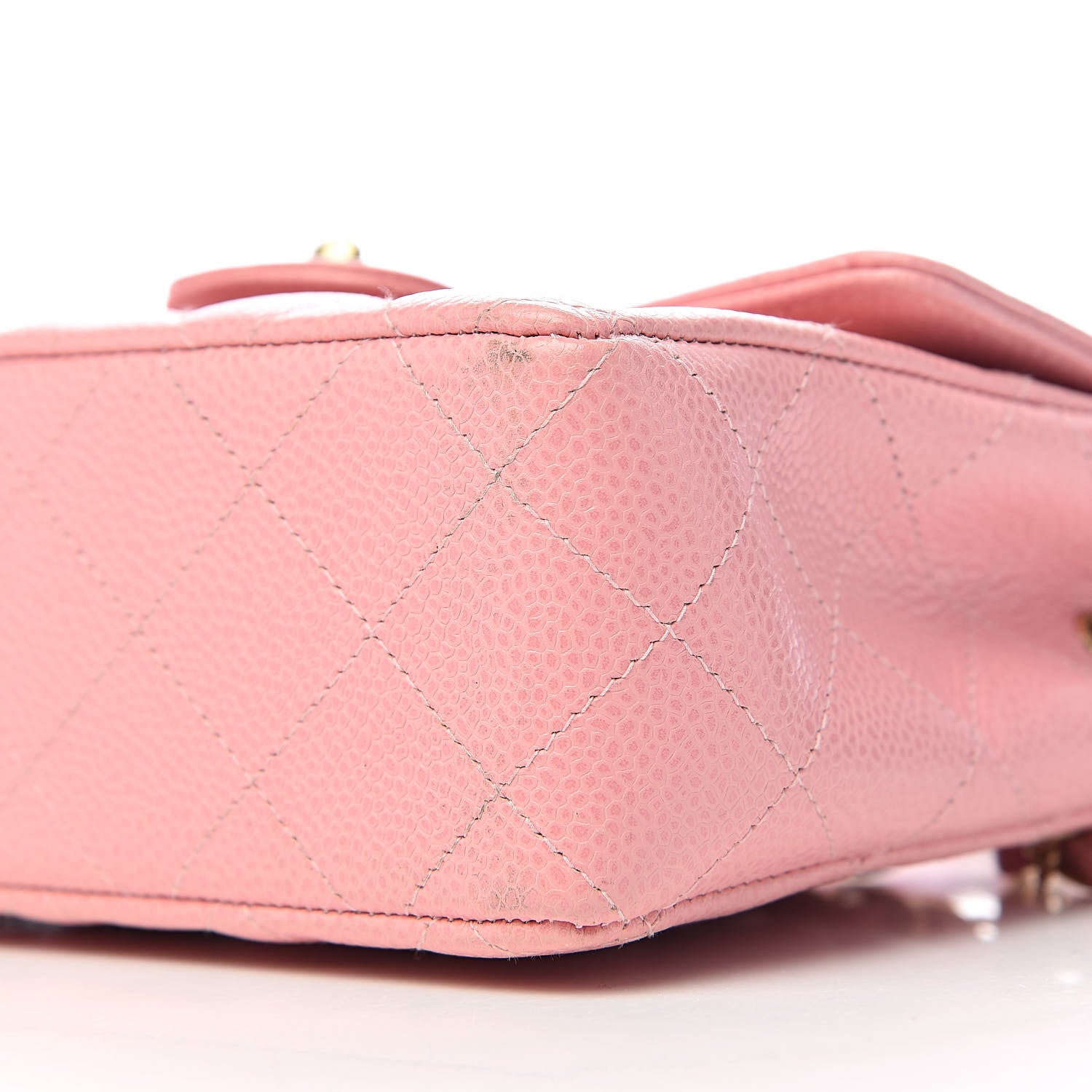 Chanel Caviar Quilted Mini Square Flap Pink 11 of 12