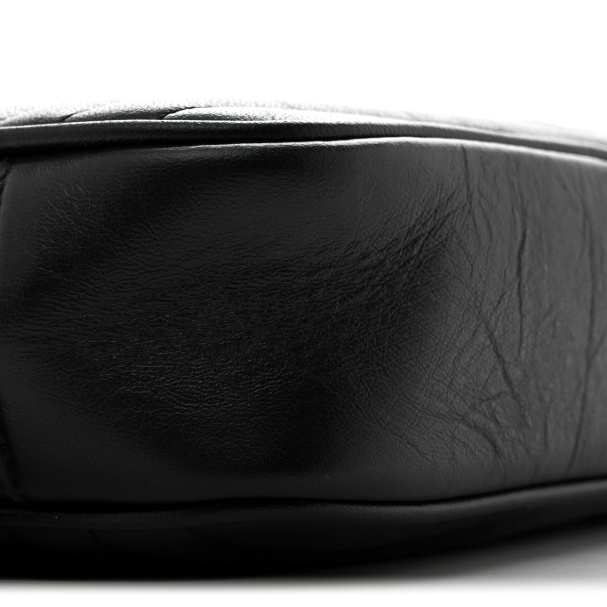 Saint Laurent Calfskin Matelasse Monochrome Monogram Mini Lou Camera Bag Black 9 of 11