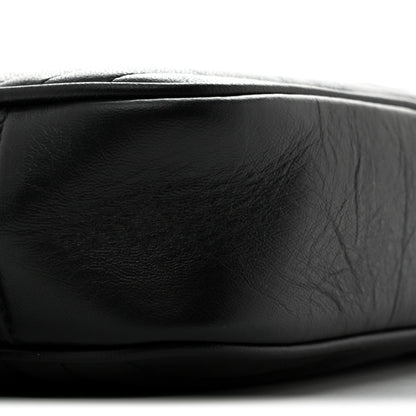 Saint Laurent Calfskin Matelasse Monochrome Monogram Mini Lou Camera Bag Black 9 of 11