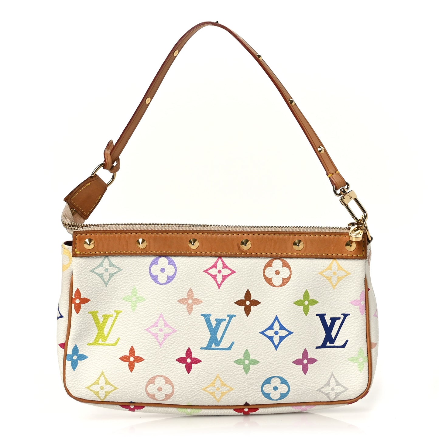 Monogram Multicolor Pochette Accessories White