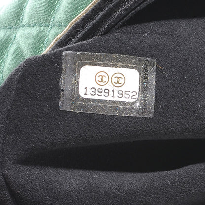 Chanel Satin Paris Shanghai Take Away Evening Bag Green 7 of 7