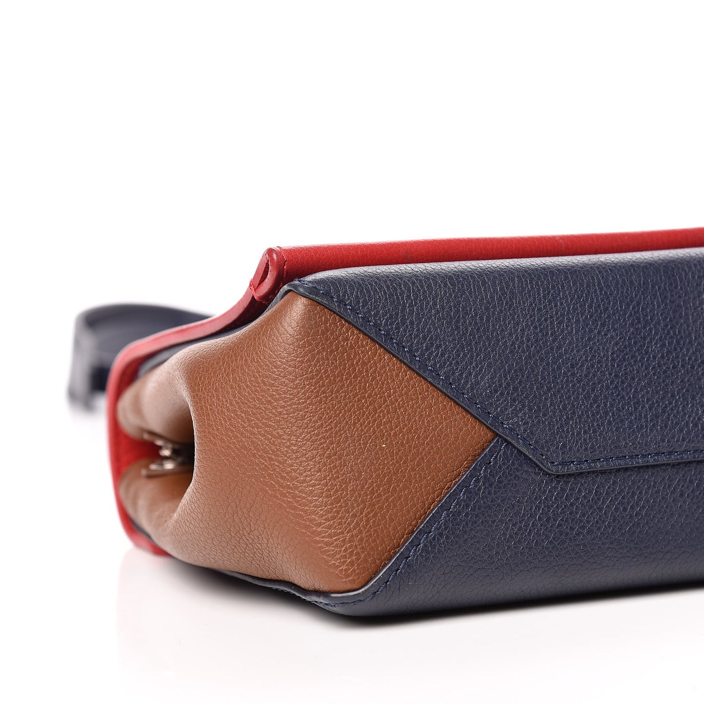 Calfskin Lockme II Chain Bag BB Rubis Marine