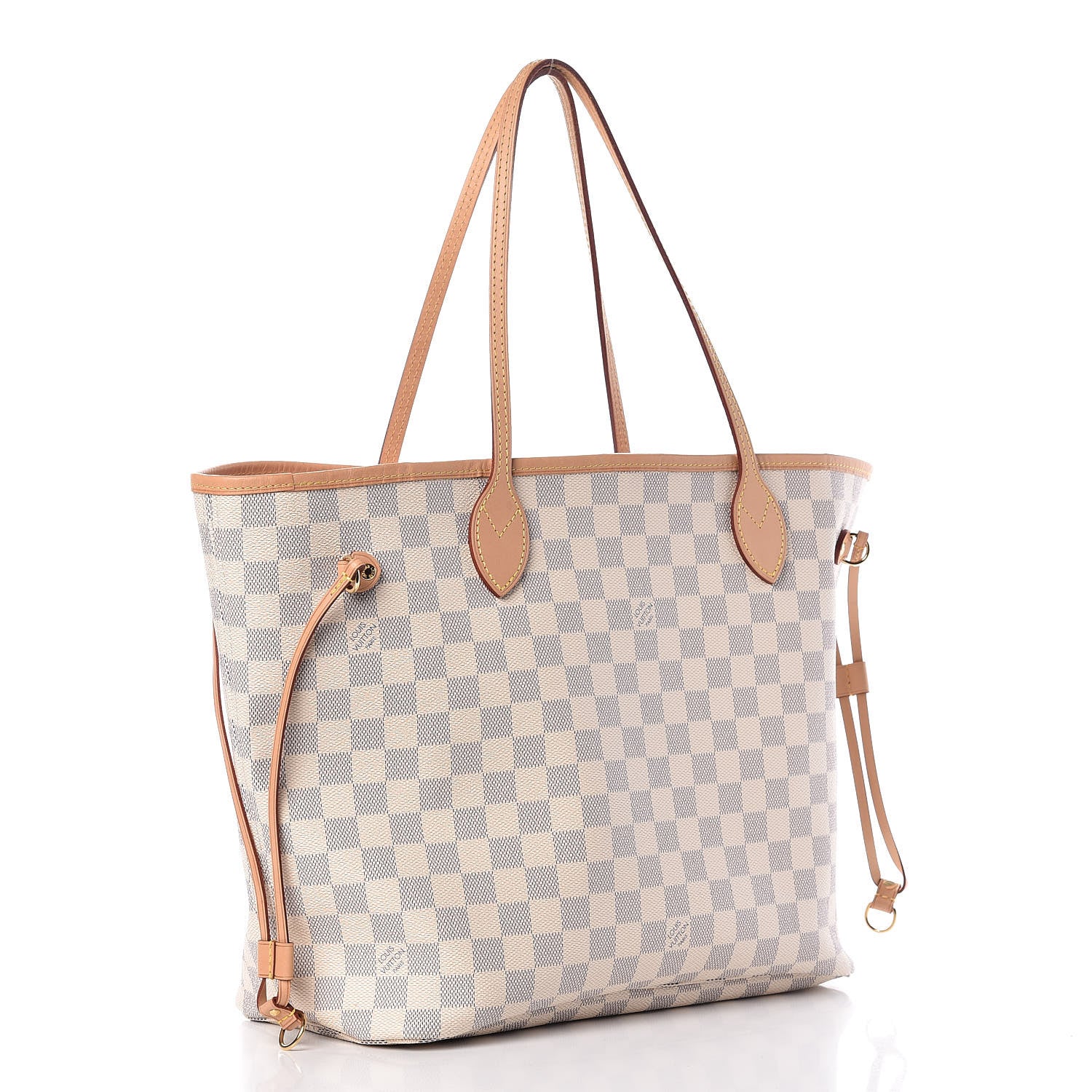 Louis Vuitton Damier Azur Neo Neverfull MM Rose Ballerine 4 of 13